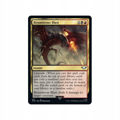 Mtg 2x Bituminous Blast (Uncommon)