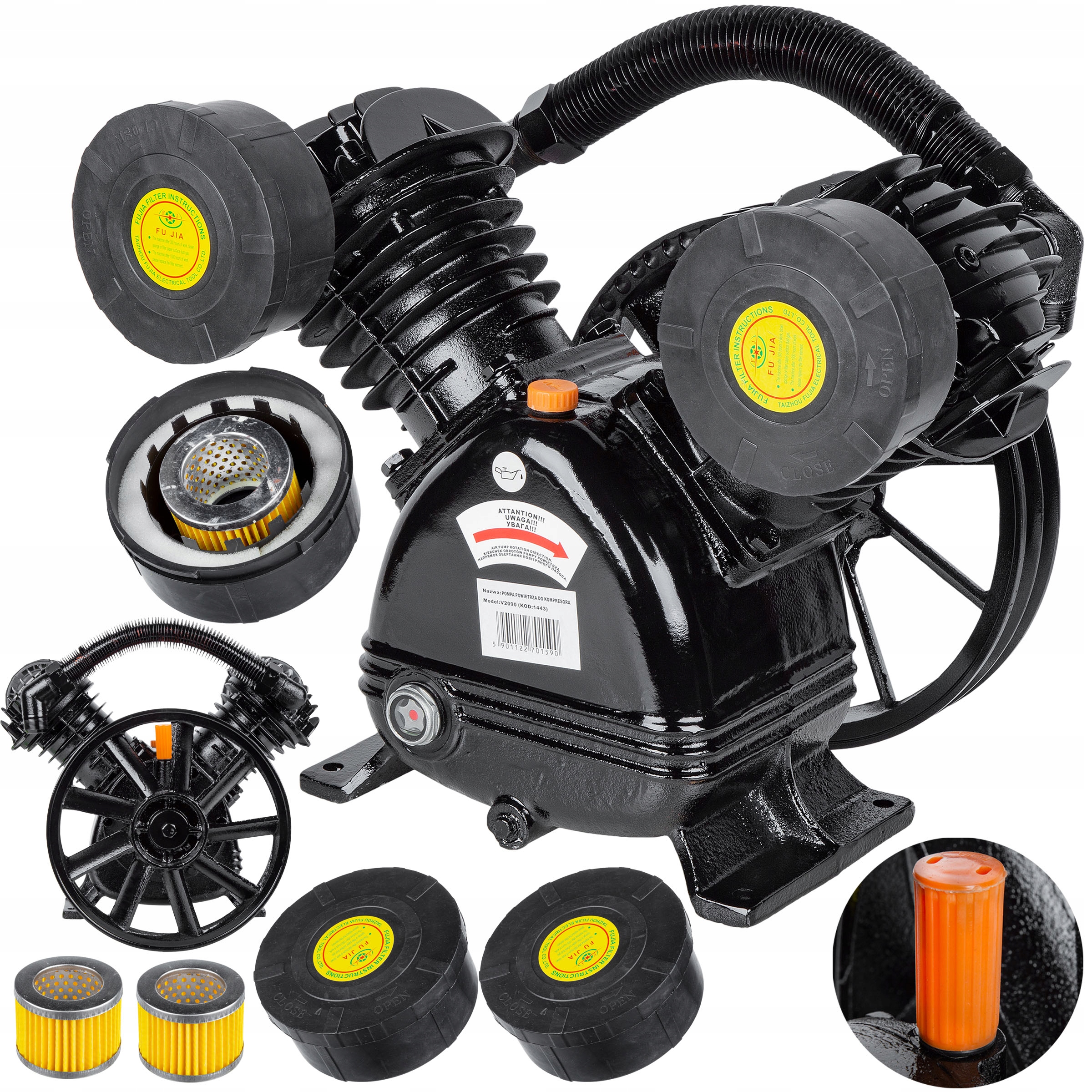 KOMPRESOR SPRĘŻARKA POMPA POWIETRZA 5HP 600l/MIN V