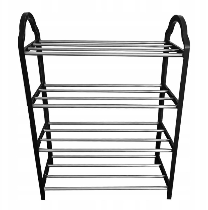 PÓŁKA NA BUTY STOJAK REGAŁ SZAFKA OBUWIE 4 POZIOMY SKŁADANA WOLNOSTOJĄCA Wysokość mebla 42 cm