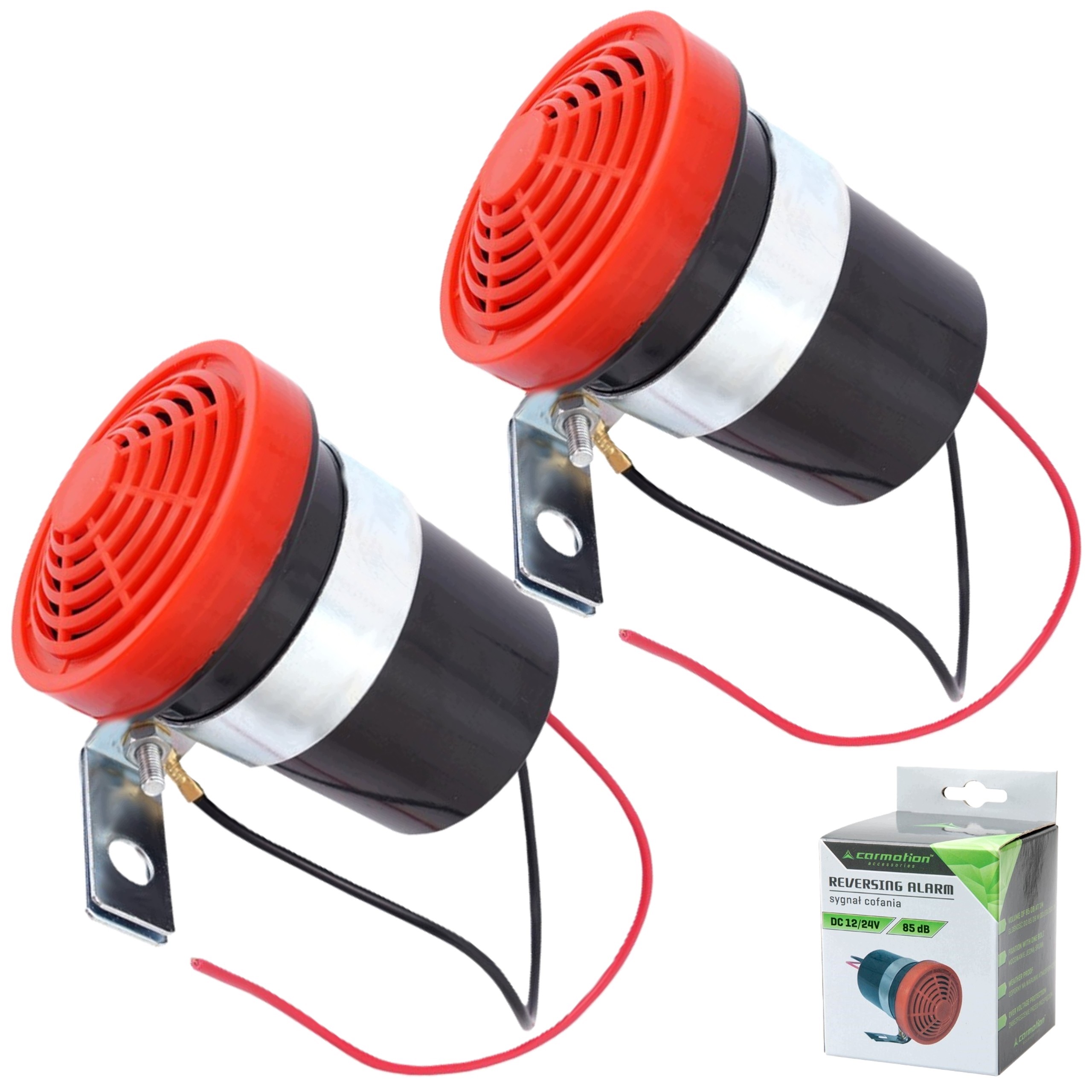 Sygnał cofania 12V 24V 2 szt buzzer 85dB alarm cofania