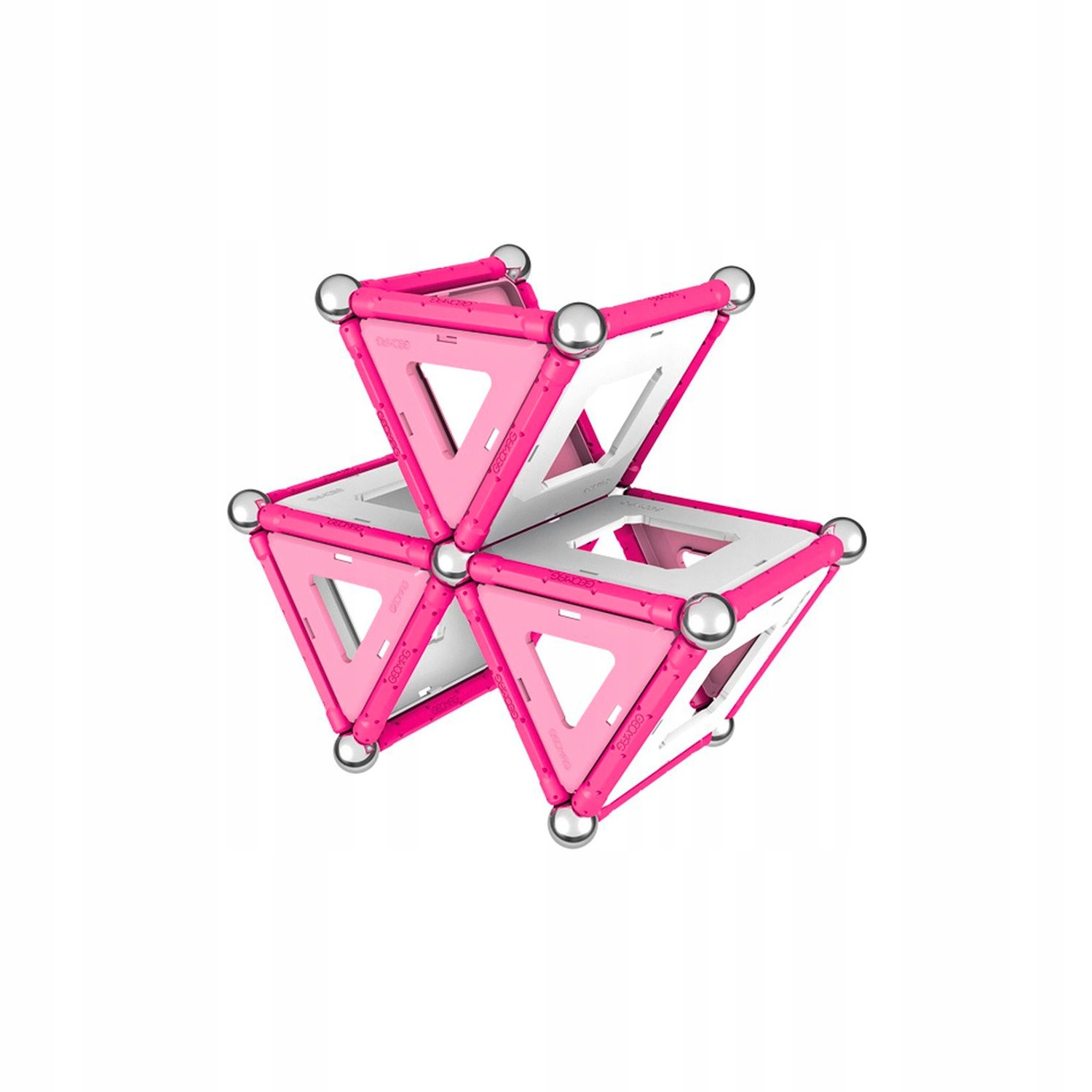 Geomag KLOCKI MAGNETYCZNE Pink 68 el. GEO-342 róż Marka Geomag