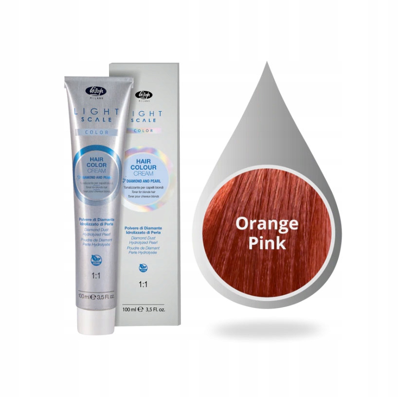 Lisap Light Scale Toner do włosów ORANGE PINK 100