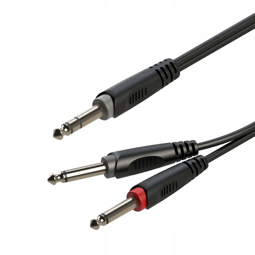 

Kabel Jack 6.3 stereo 2x Jack 6.3 mono RAYC100L1