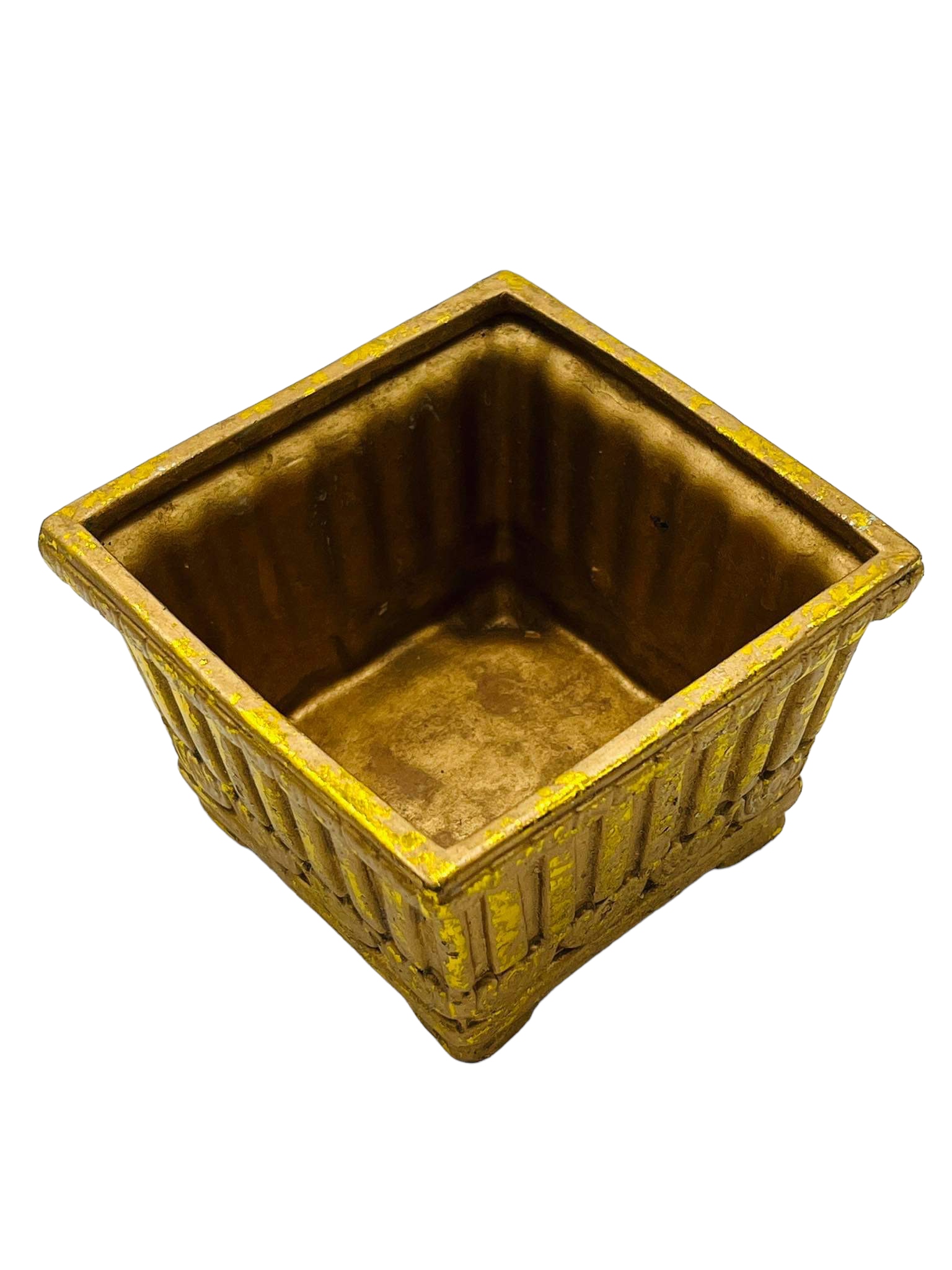 Doniczka osłonka (M) Barok złota