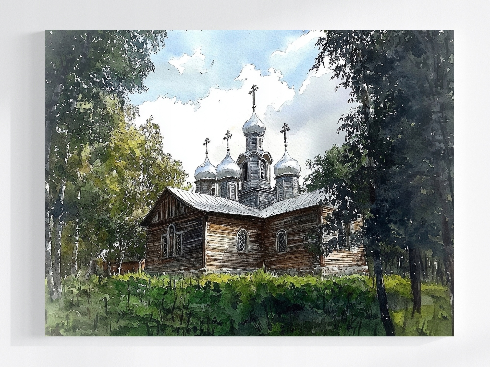 Obraz Na Plátně Canvas Kostel Pravoslavný Les Příroda 80x60