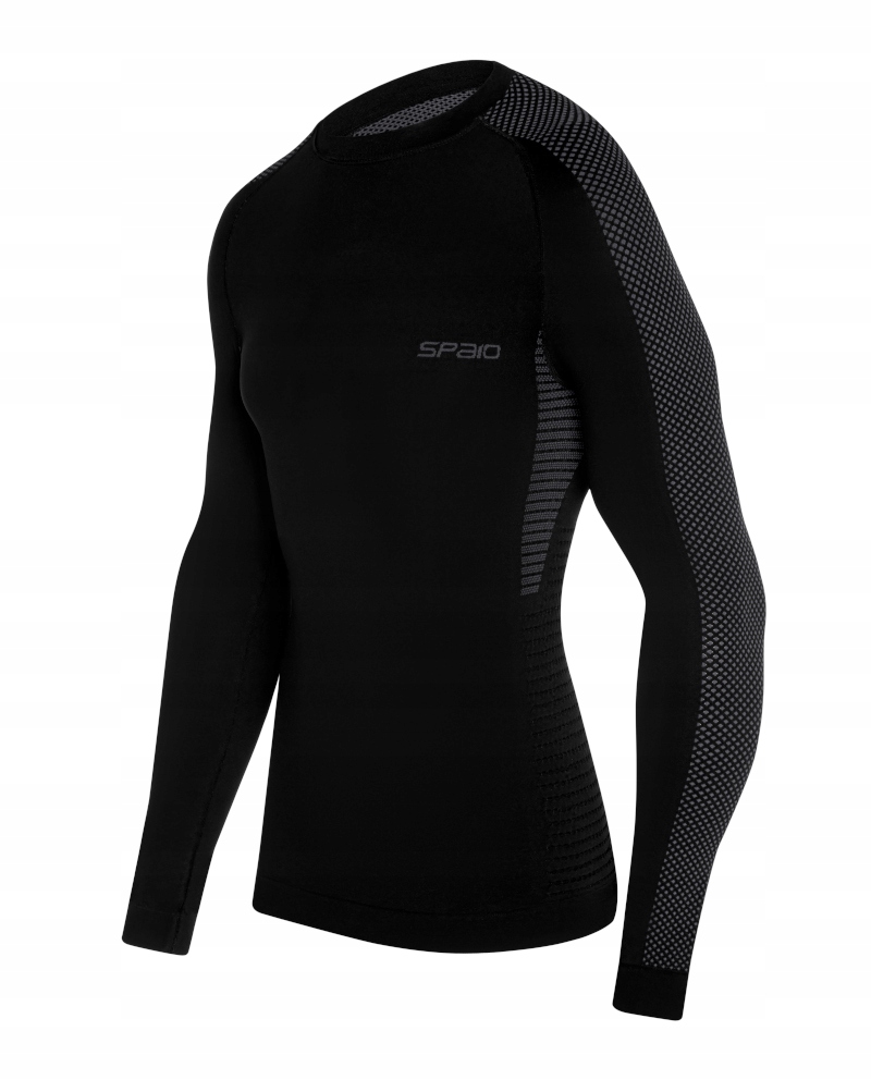 Spodní prádlo s dlouhým rukávem Spaio Fierce černé vel. S