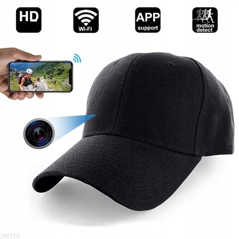 Špionážní kamera v čepici s kšiltem Spy Cap