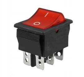 

Przełącznik kołyskowy chwilowy 15A 250V On/off 6P