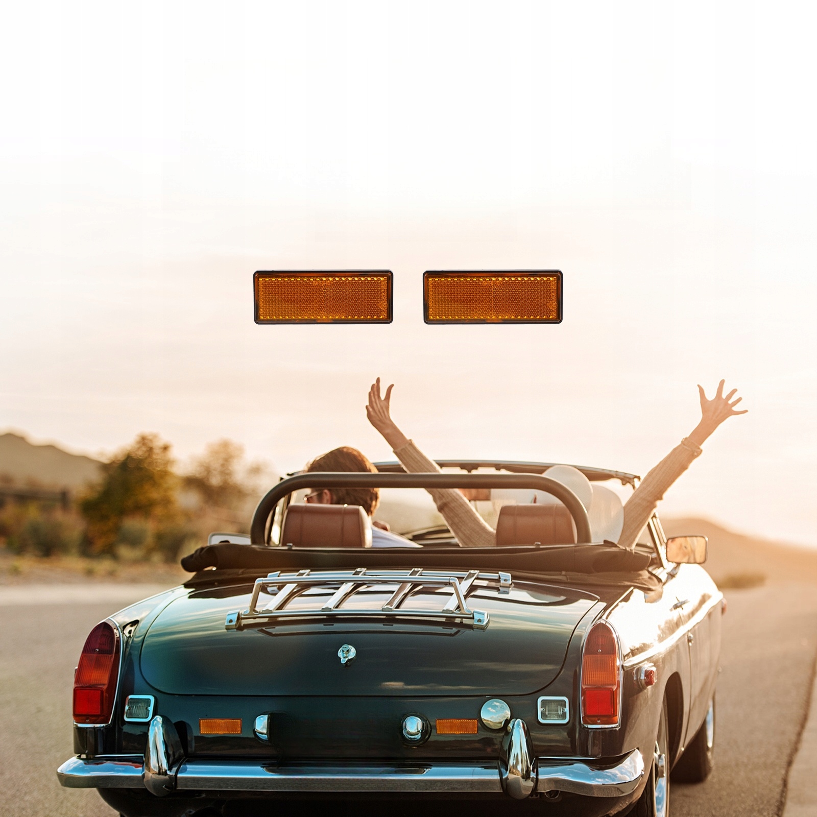 ARKUSZ ODBLASKOWYCH NAKLEJEK NA ZDERZAKI DRZWI SAMOCHODU Producent inny