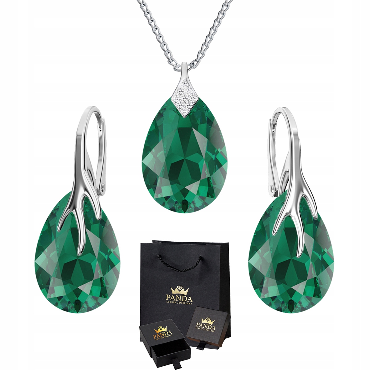 

Komplet Biżuterii Pazur Swarovski Srebro Prezent