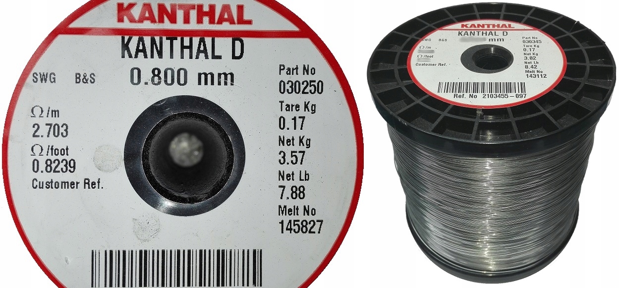 

Drut oporowy Kanthal D 0,8 20 mb do styropianu