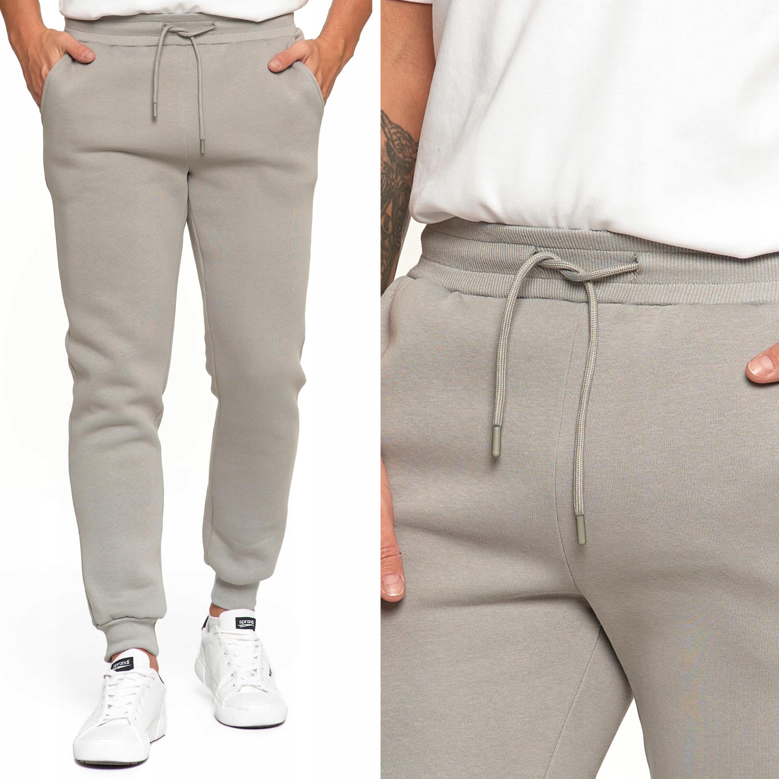 Pánské bavlněné teplákové kalhoty Klasické Joggery s kapsami Moraj XXL