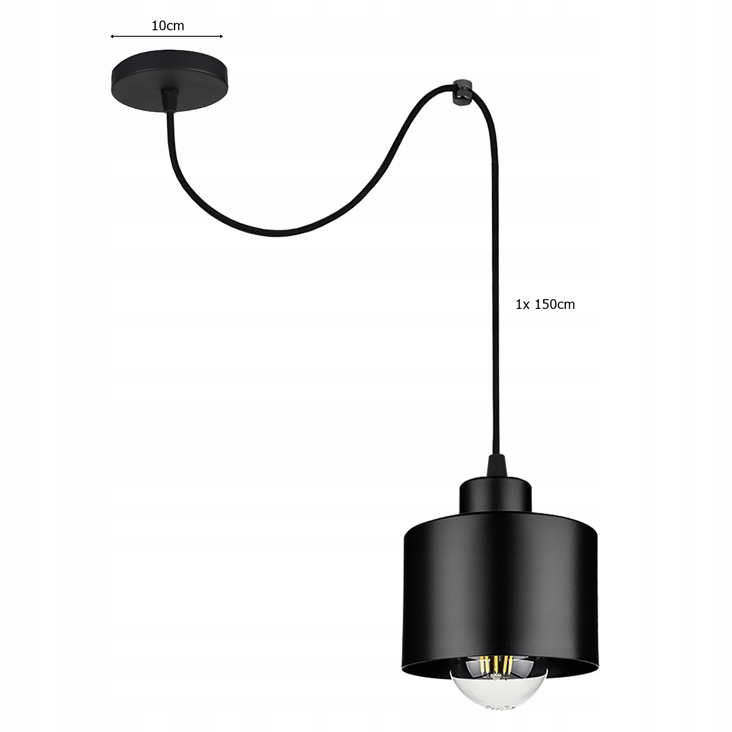 LAMPA WISZĄCA SUFITOWA ŻYRANDOL PLAFON LED Kod producenta LX1146 BLACK