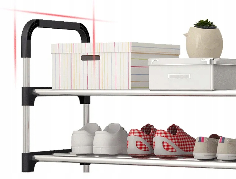 PÓŁKA NA BUTY STOJAK REGAŁ SZAFKA 4 POZIOMY MOCNA ORGANIZER NA BUTY DO DOMU Marka inna