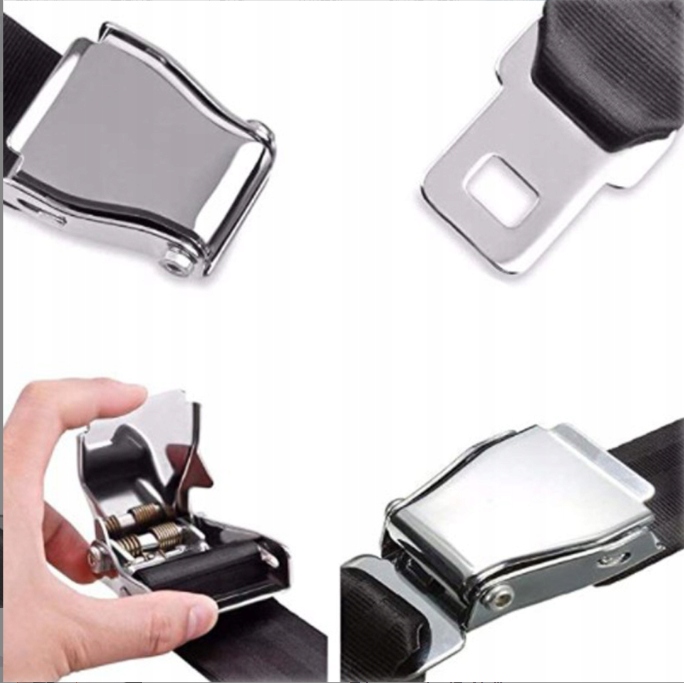 Pasy bezpieczeństwa do samolotów 20-100cm czarny Producent inny