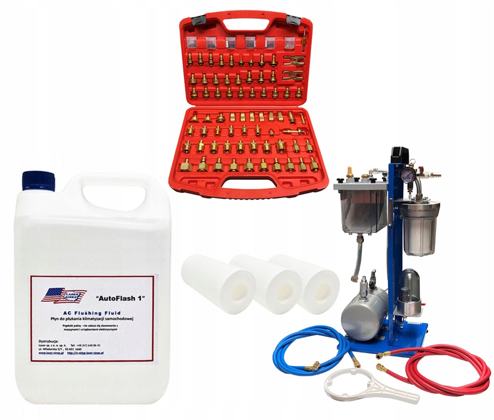 Súprava na oplachovanie klimatizačného systému A/c Zariadenie Mini