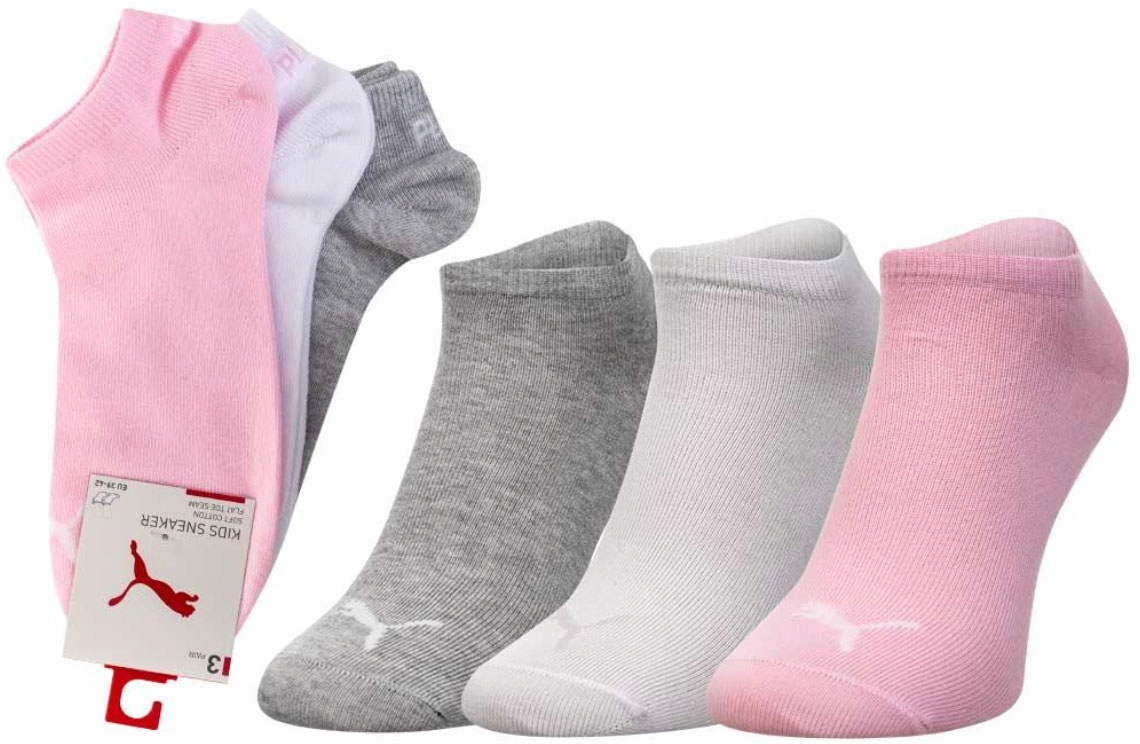 

3 Pary Puma Stopki Multi 3 Pack Skarpetki R.35-38
