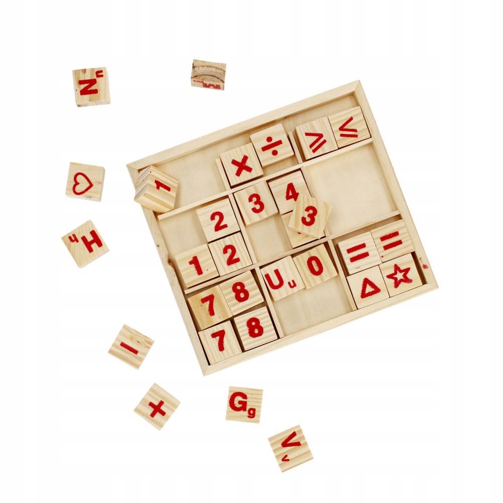 LICZYDŁO DREWNIANE LICZBY NAUKA MNOŻENIE DZIELENIE Marka inna