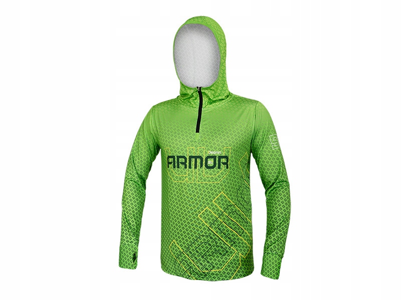 BLUZA Z KAPTUREM DELPHIN UV ARMOR 50+ NEON R. S
