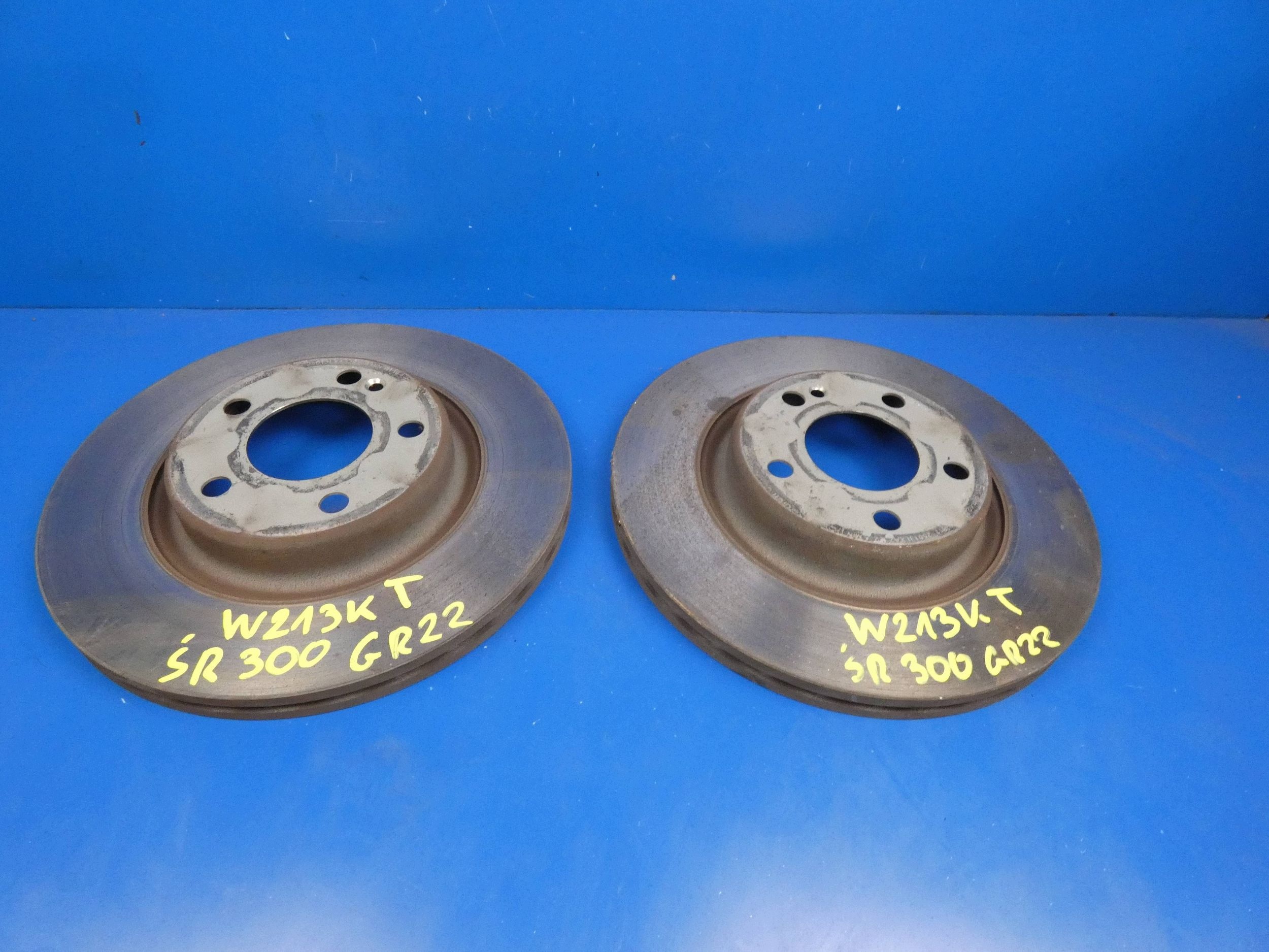 MERCEDES E KLASA W213 disc discs HAMUCLOWE rear part KOMPLET 300mm