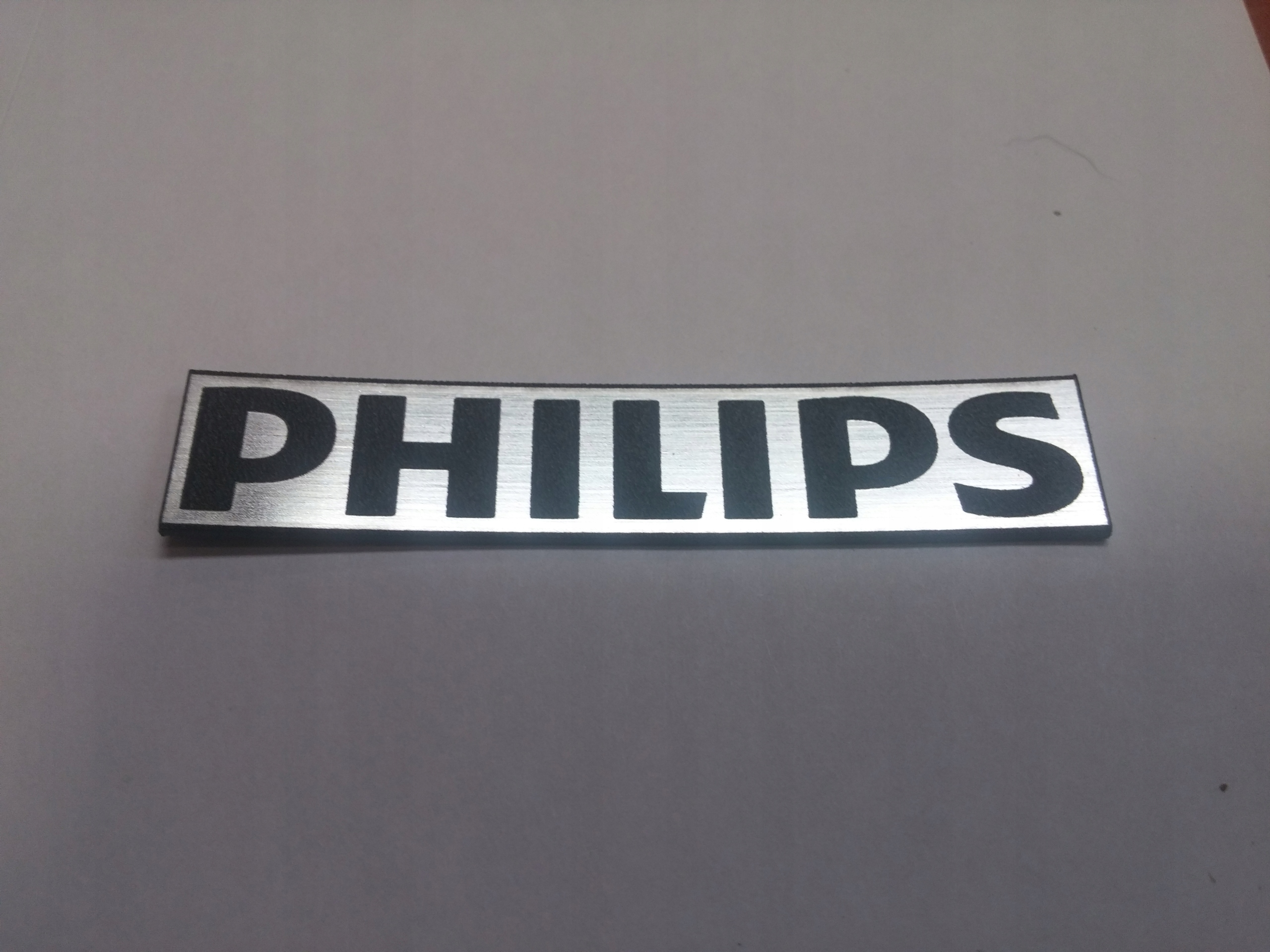 

Philips naklejka emblemat 60 x 10 mm * Srebrna