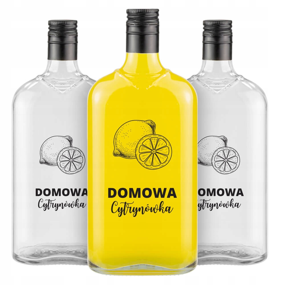

10x Butelki Klasyk 500ml nadruk Domowa Cytrynówka