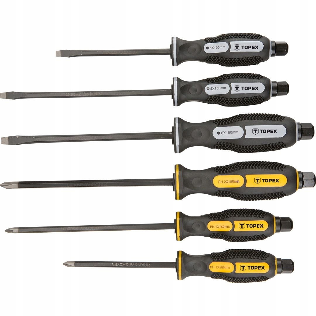 WKRĘTAKI DO POBIJANIA, ZESTAW 6 SZT. TOPEX 39D506 Marka Topex