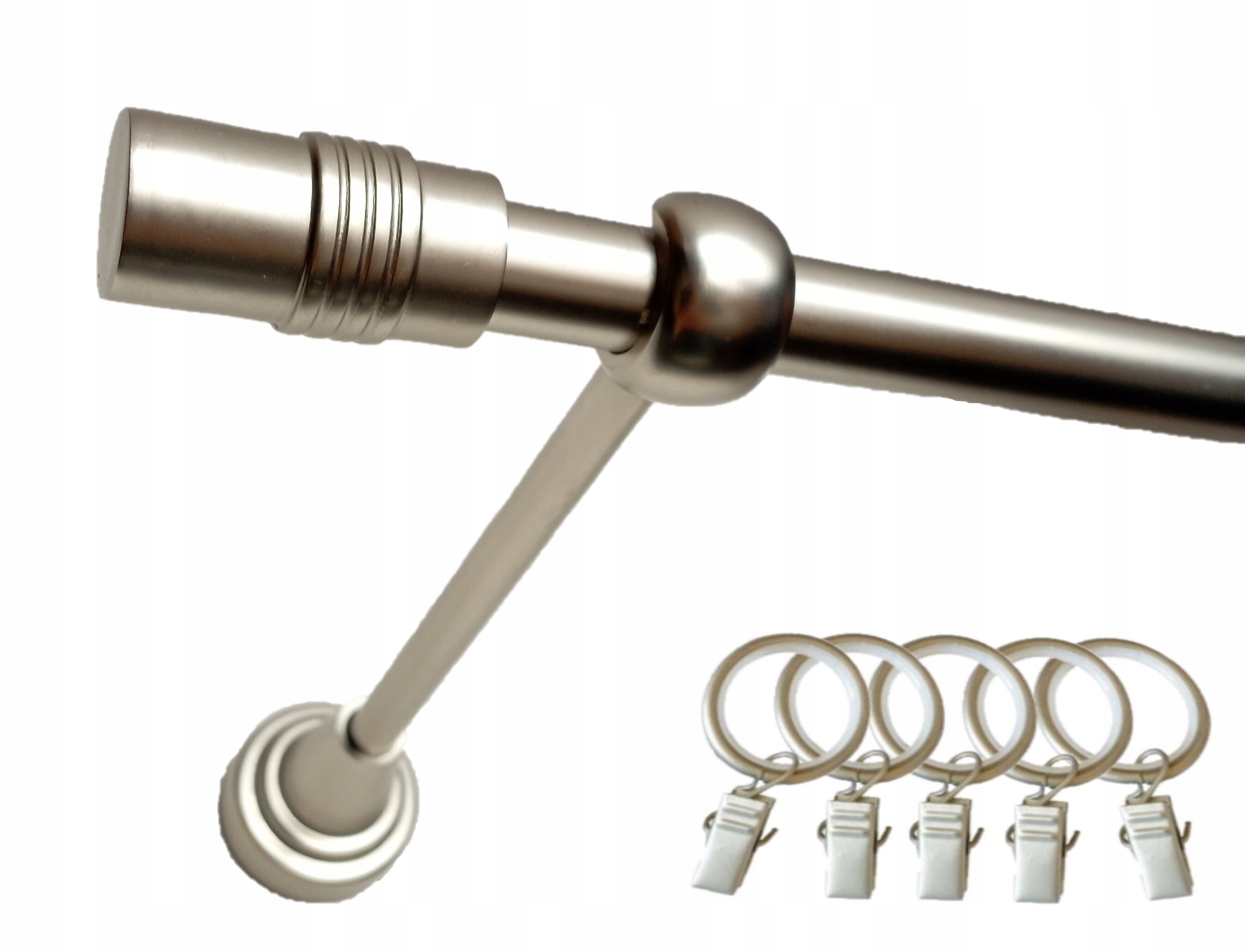

Karnisz Pojedynczy Metal Fi16/180cm+ Żabki