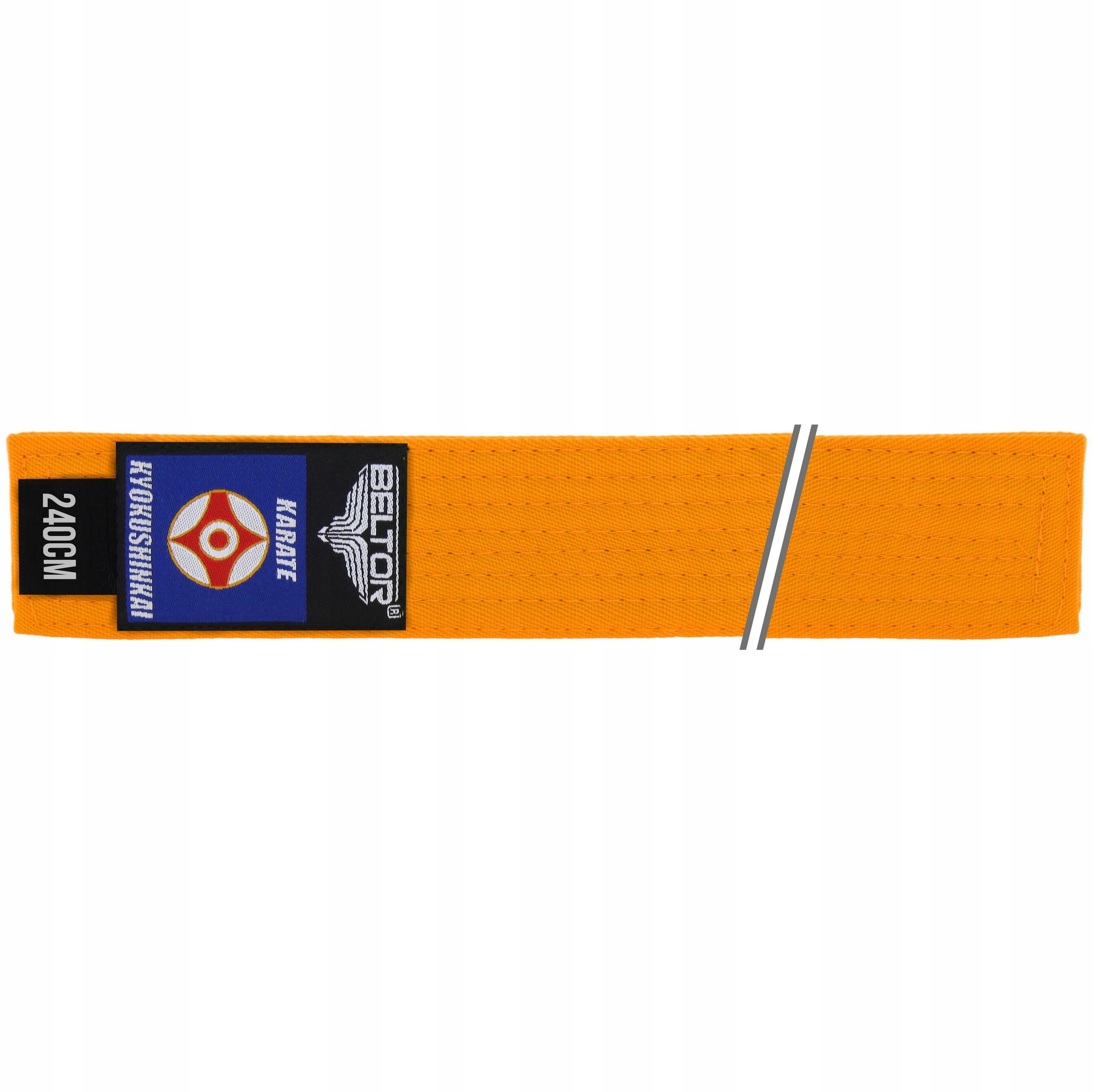 BELTOR POMARAŃCZOWY PAS DO KIMONA KARATE KYOKUSHINKAI ORENJI OBI 240 CM Kod producenta B1475