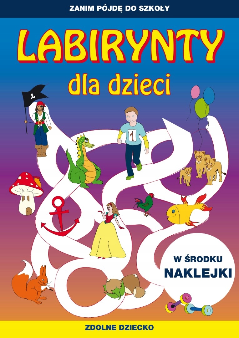 Labirynty dla dzieci z naklejkami