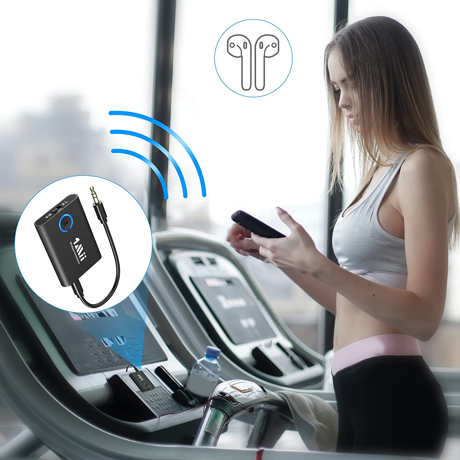 1Mii Bluetooth 5.2 ADAPTER AUDIO DO MP3/MP4 Stan opakowania zastępcze