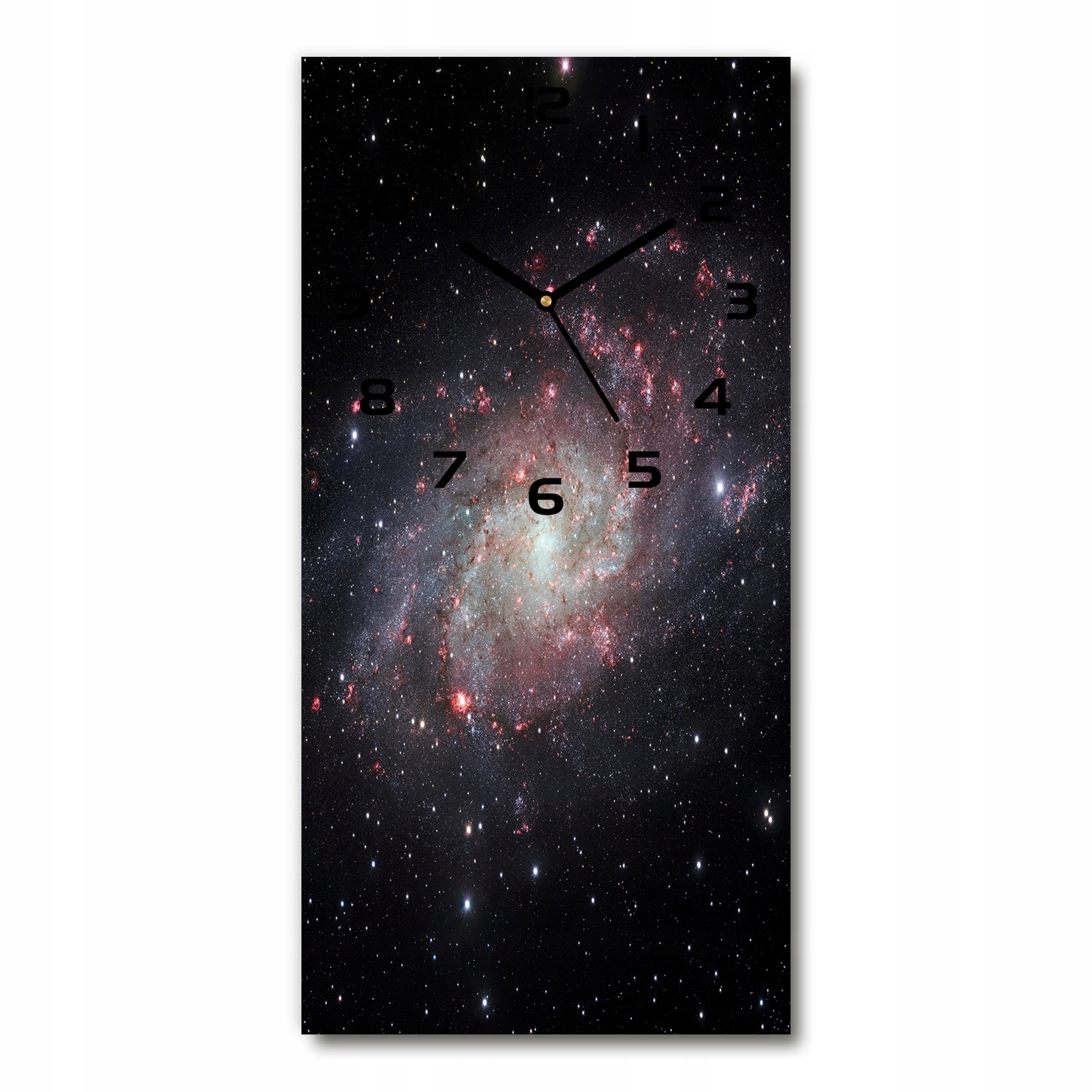 

Cichy szklany zegar na ścianę Mgławica 30x60 pion