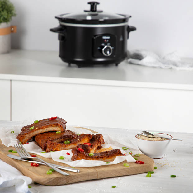 SLOWCOOKER Garnek elektryczny WOLNOWAR ceramiczny 3.5L MISA + termostat Wysokość produktu 23 cm