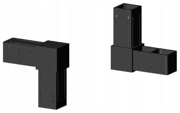 

Łącznik plastikowy 25x25x2 , 2D2 V25 X2C