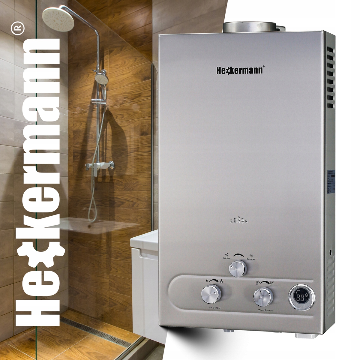 BOJLER GAZOWY PODGRZEWACZ PRZEPŁYWOWY WODY NG 12L Pojemność 12 l