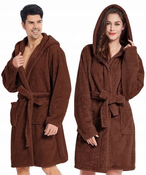 

DecoKing Szlafrok Kapturem Mikrofibra W.BRĄZ/3XL