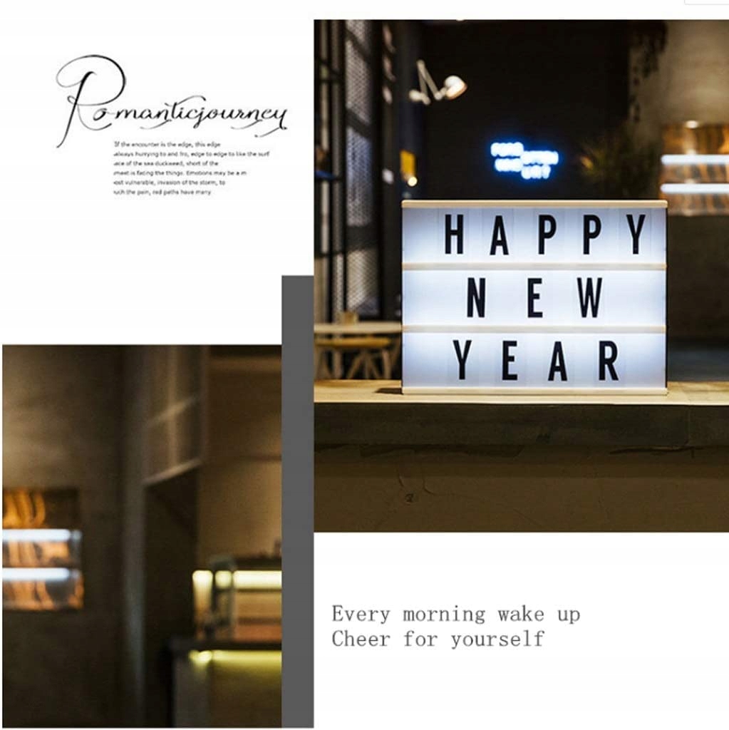 TABLICA Z NAPISAMI LED PODŚWIETLANA LITERKI EAN (GTIN) 0000993906082