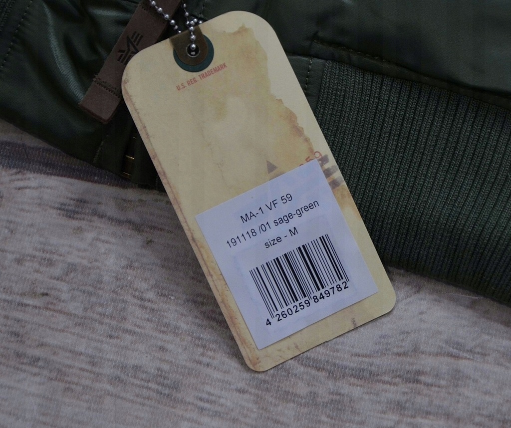 Alpha Industries pánská bomber bunda bez kapuce Ma 1 velikost M