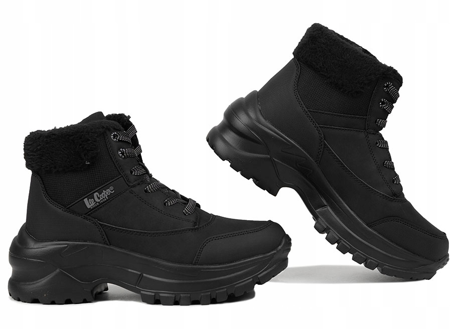 Dámské zimní boty Lee Cooper Kotníkové Boty zateplené kožíškem, trekingové, velikost vel.