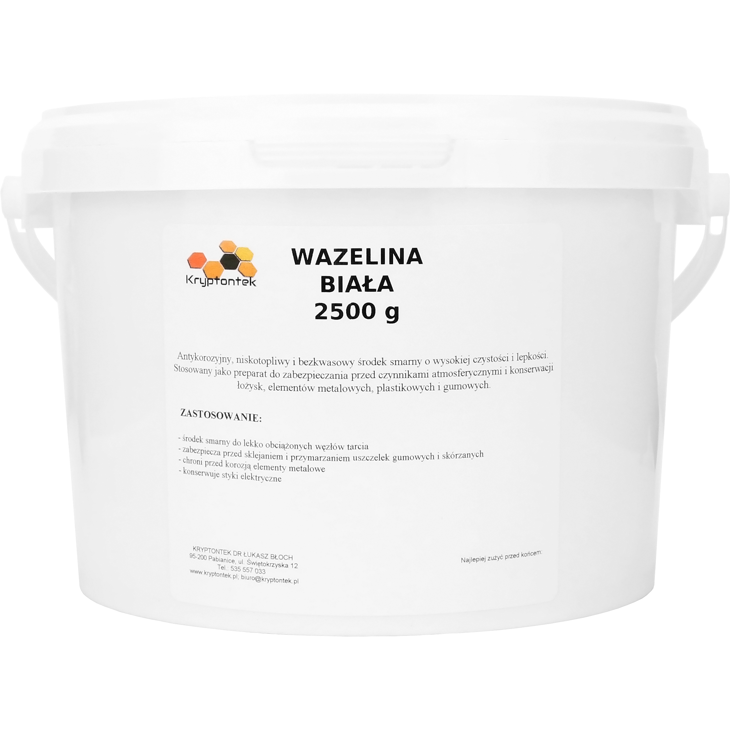 

Wazelina Biała Techniczna 2,5kg Smarowanie