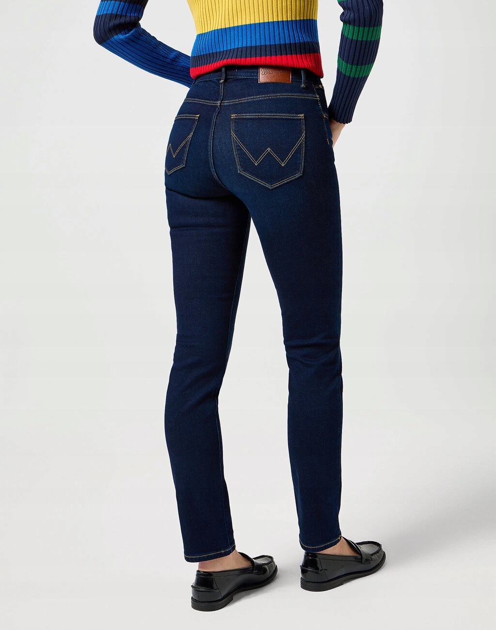 Dámské slim džínové kalhoty Wrangler Slim Illusion 112356385 36/34
