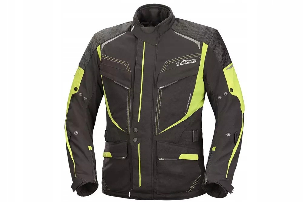 Motocyklová bunda Buse Cordoba čierno-neónová M