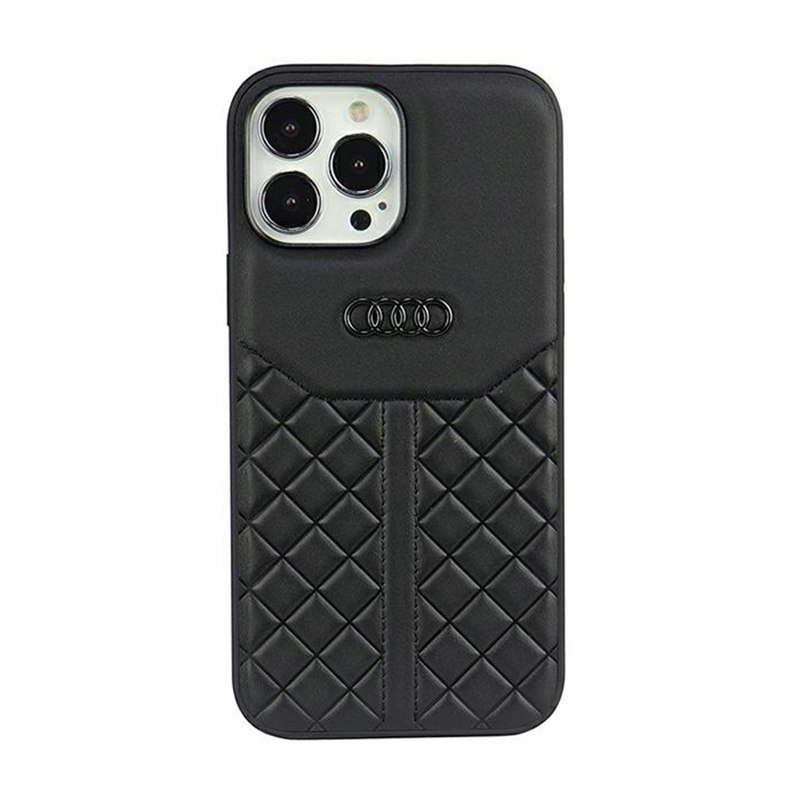 Audi Genuine Leather Etui iPhone 13 Pro (Czarny)