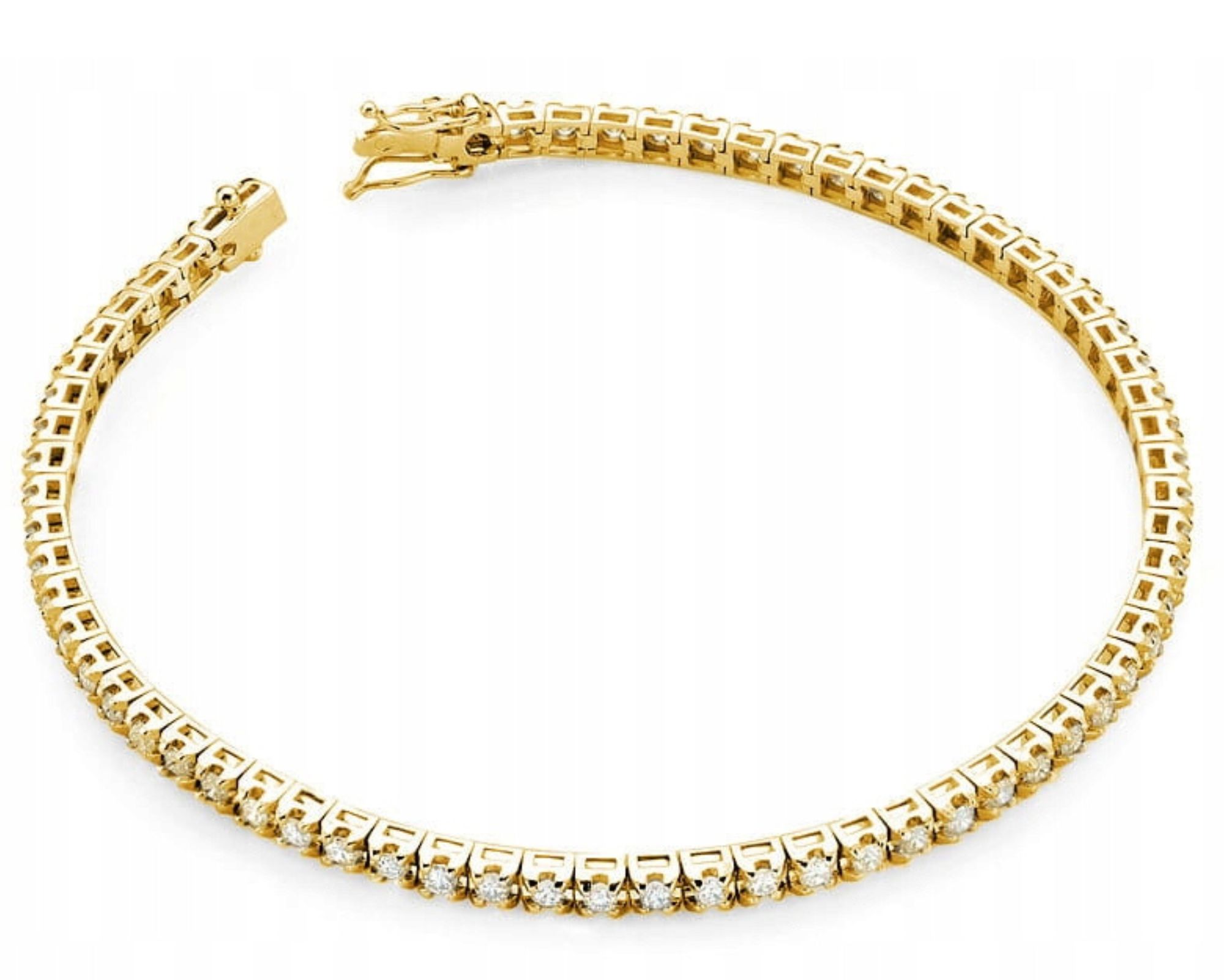 Zlatý Náramek Brilianty Diamanty 585 Gravírování