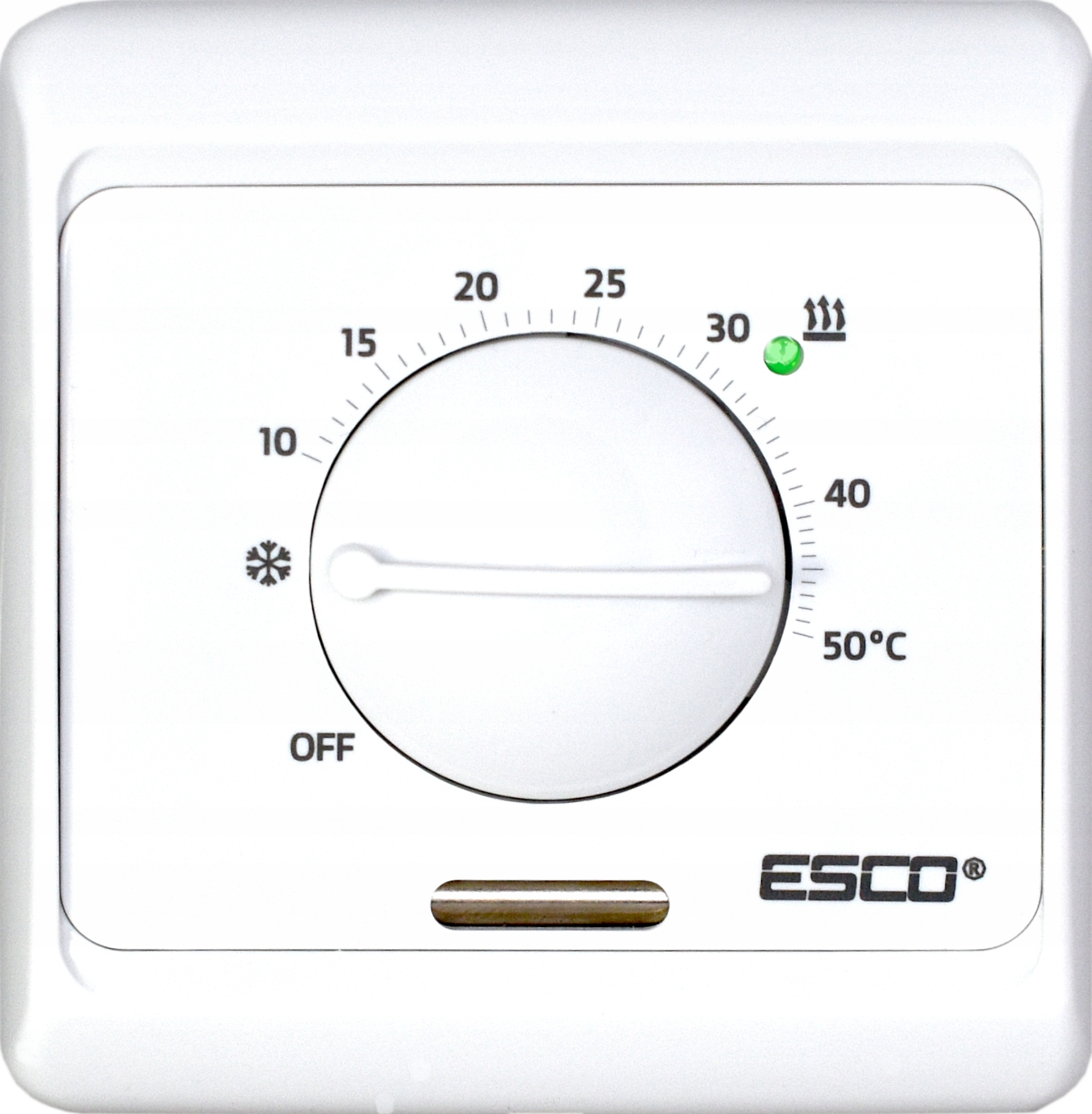 

Termostat pokojowy nastawa pokrętło 0-50 16A 230V