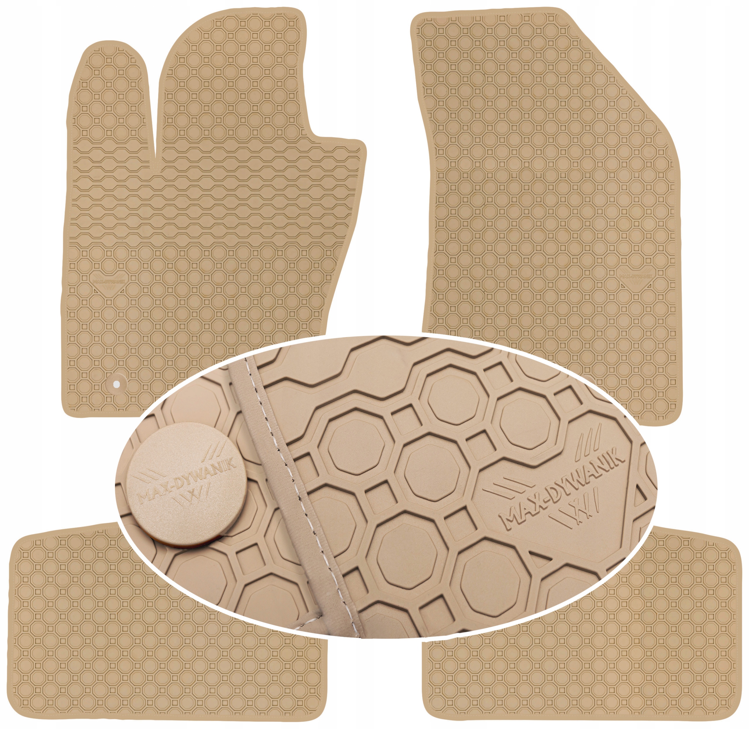 Jeep Compass II 2017 Béžové koberčeky