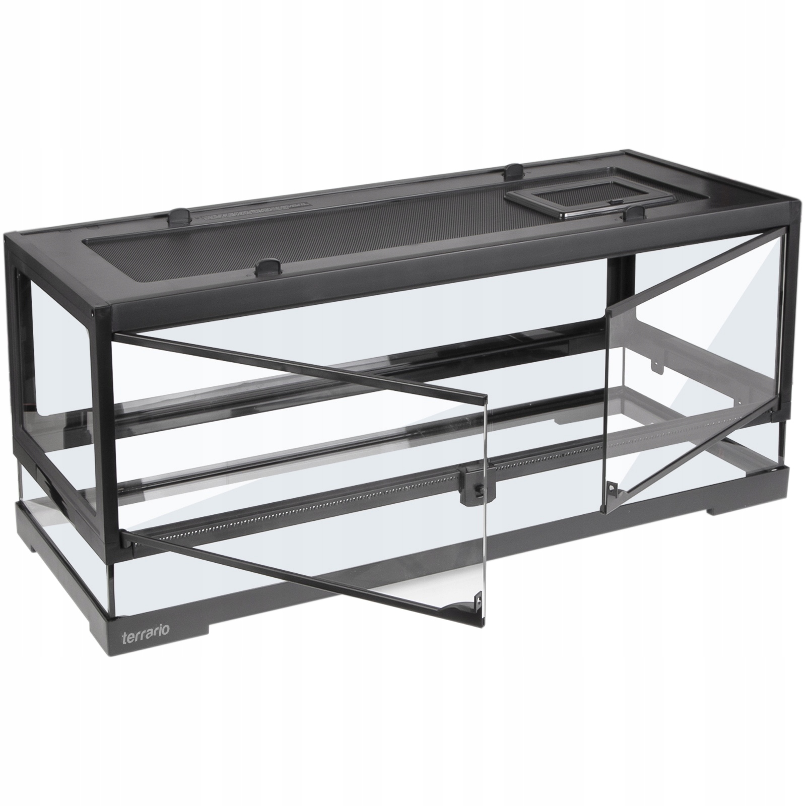 Solidne Szklane Terrarium Z Wodoodpornym Dnem I Wentylacją 75x30x30