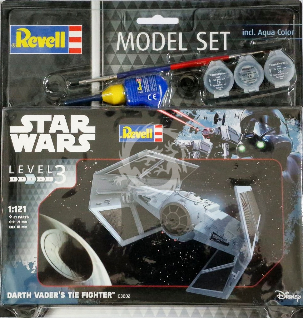 Darth Vaders Tie Fighter Set Revell 63602 v měřítku 1/121