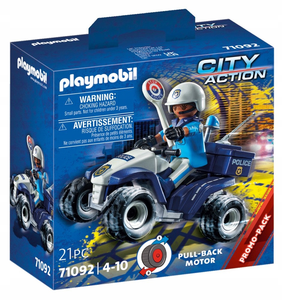 

Playmobil Zestaw Policyjny Speed Quad Akc 71092