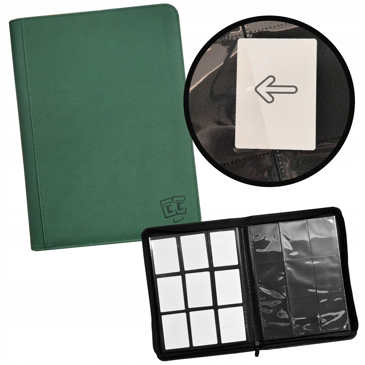 TCG Guru - 9 Pocket Zipper Binder Album Xenon - Green